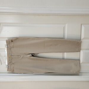 Chico's Women's Biege So Slimming Ankle Pants  Size 1.5=10 Ankle